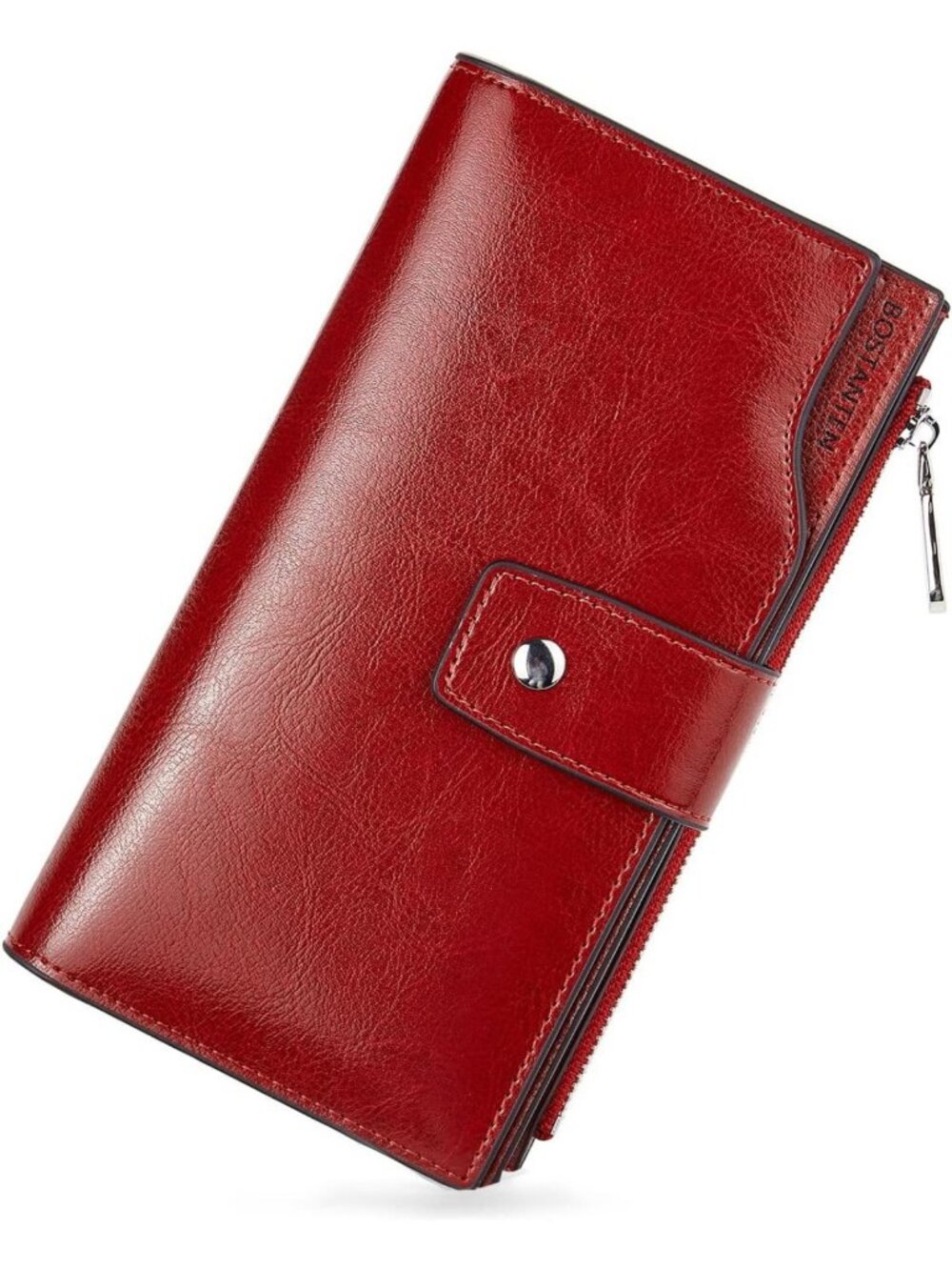 Large Capacity Women's Leather Wallet - RFID Protection, Credit Card Holder